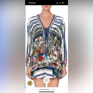 Camilla Lace Up Blouse - Solis Heart Pattern